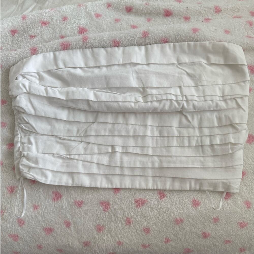 Abercrombie & Fitch Ruched Pleated Cropped Angelic Tube Top Size Small